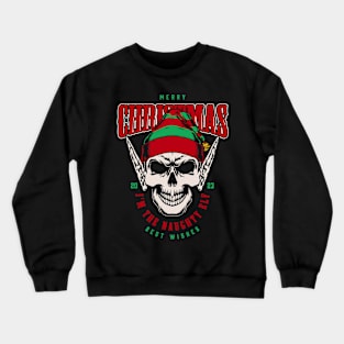 christmas elf skull Crewneck Sweatshirt